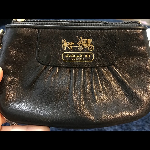 Coach Handbags - Authentic Coach Black Wristlet